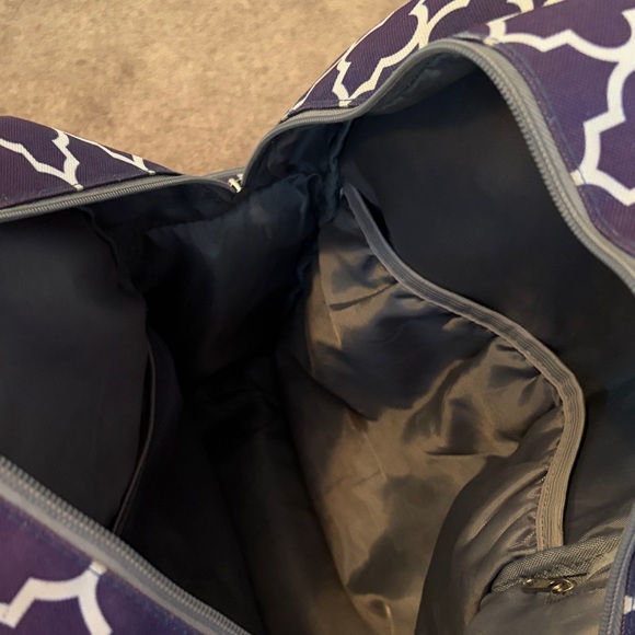 Navy Geometric Pattern Diaper Bag - Picture 9 of 16